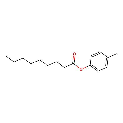 4-Methylphenyl nonanoate structure