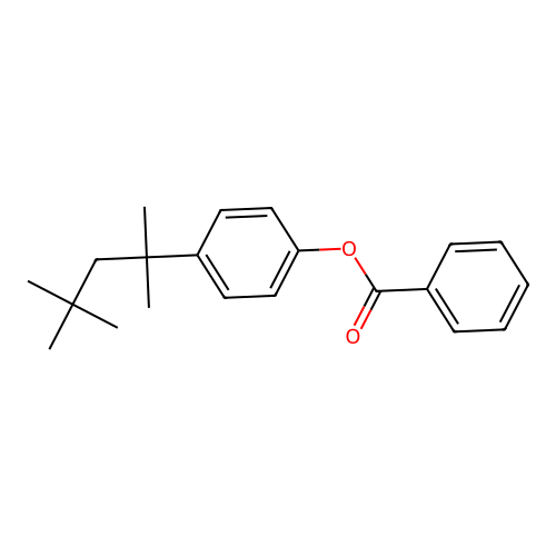 4-(1,1,3,3-Tetramethylbutyl)phenyl benzoate structure
