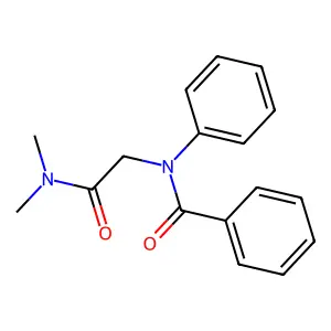 Benzanilide, N-((dimethylcarbamoyl)methyl)- structure