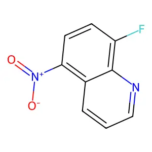 Quinoline, 8-fluoro-5-nitro- structure