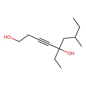 3-Nonyne-1,5-diol, 5-ethyl-7-methyl- structure