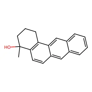4-Methyl-1,2,3,4-tetrahydrobenz(a)anthracen-4-ol structure