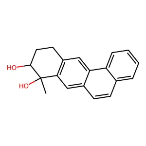trans-8-Methyl-8,9,10,11-tetrahydrobenz(a)anthracene-8,9-diol structure