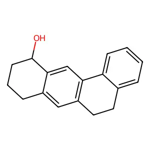 5,6,8,9,10,11-Hexahydrobenz(a)anthracen-11-ol structure