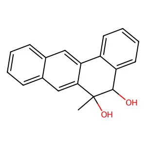 (5s,6r)-6-Methyl-5h-benzo(c)anthracene-5,6-diol structure