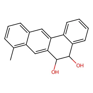 (5S,6S)-8-Methyl-5,6-dihydrobenzo(c)anthracene-5,6-diol structure