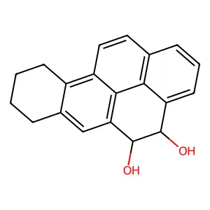Benzo(a)pyrene-4,5-diol, 4,5,7,8,9,10-hexahydro-, cis- structure
