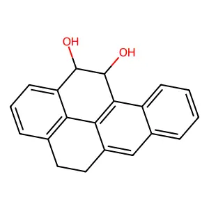 Benzo(b)pyrene-11,12-diol, 4,5,11,12-tetrahydro-, Cis- structure