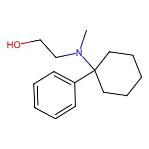 Ethanol, 2-(N-methyl-N-(1-phenylcyclohexyl)amino)- structure