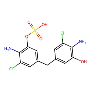 5-Hydroxy-3,3'-dichloro-4,4'-diaminodiphenylmethane-5-sulfate structure