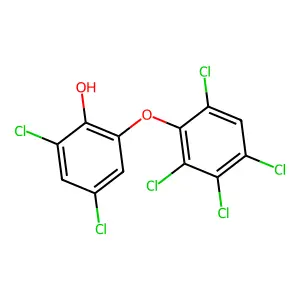 2,4-Dichloro-6-(2,3,4,6-tetrachlorophenoxy)phenol structure