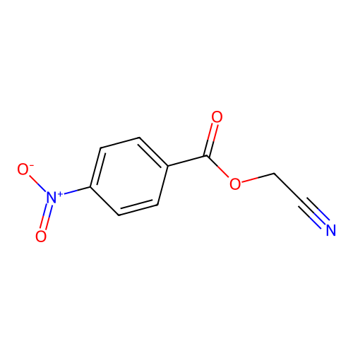 Acetonitrile, [(4-nitrobenzoyl)oxy]- structure