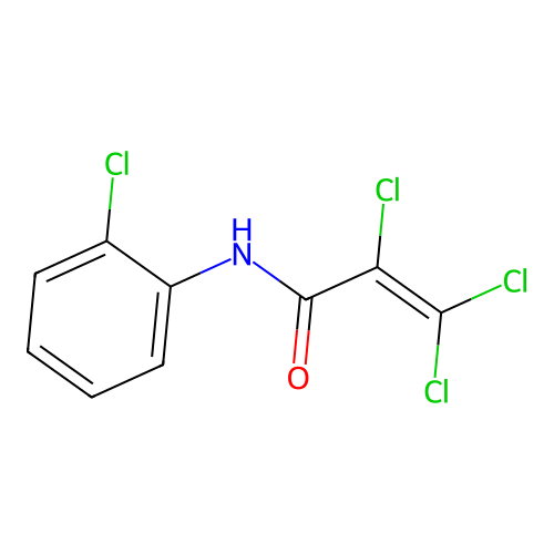 2,3,3-trichloro-N-(2-chlorophenyl)prop-2-enamide structure