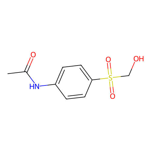 N-{4-[(Hydroxymethyl)sulfonyl]phenyl}acetamide structure