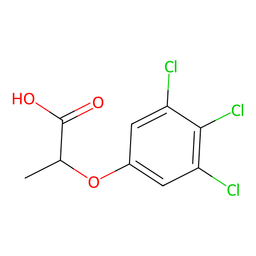 2-(3,4,5-Trichlorophenoxy)propanoic acid structure