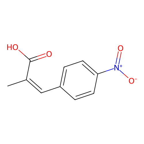alpha-Methyl-4-nitrocinnamic acid structure