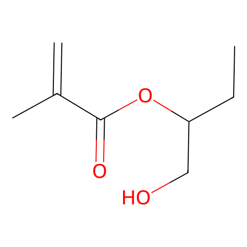 2-Propenoic acid, 2-methyl-, 1-(hydroxymethyl)propyl ester structure