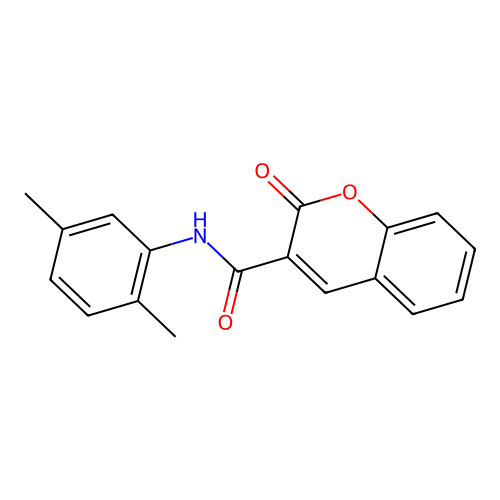 N-(2,5-dimethylphenyl)-2-oxo-2H-chromene-3-carboxamide structure