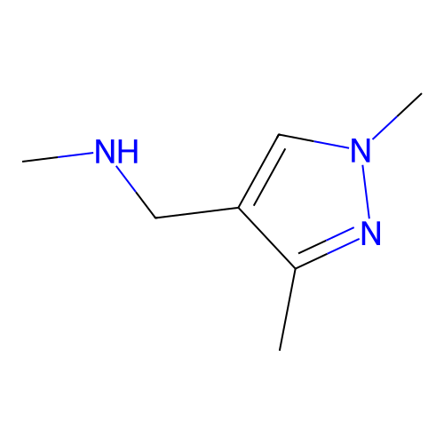 1-(1,3-dimethyl-1H-pyrazol-4-yl)-N-methylmethanamine structure