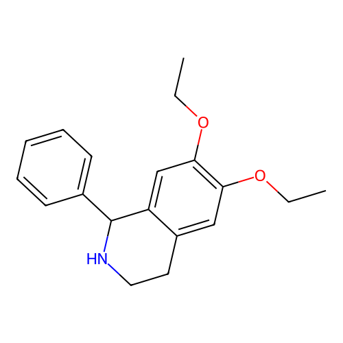 6,7-Diethoxy-1-phenyl-1,2,3,4-tetrahydroisoquinoline structure