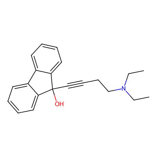 9-(4-Diethylamino-but-1-ynyl)-9H-fluoren-9-ol structure