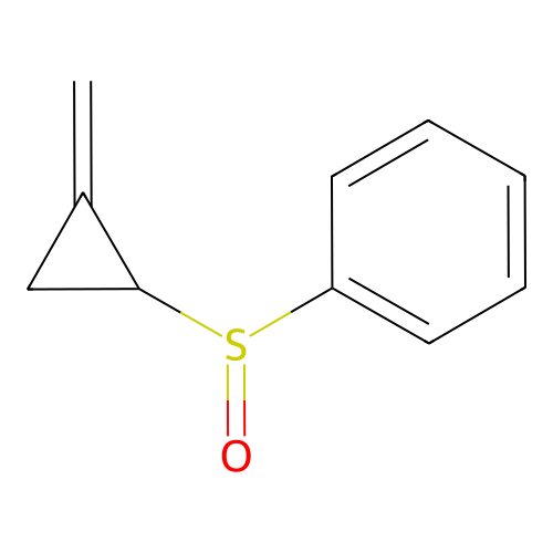 Benzene, [(methylenecyclopropyl)sulfinyl]- structure