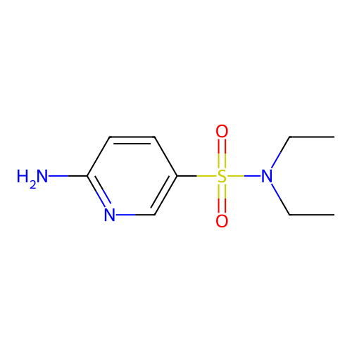 6-amino-N,N-diethylpyridine-3-sulfonamide structure