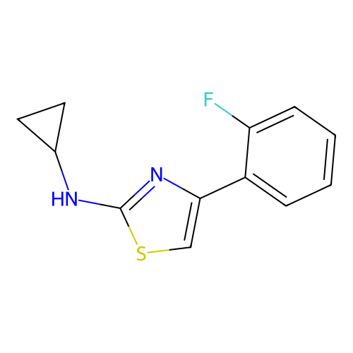 n-Cyclopropyl-4-(2-fluorophenyl)thiazol-2-amine structure