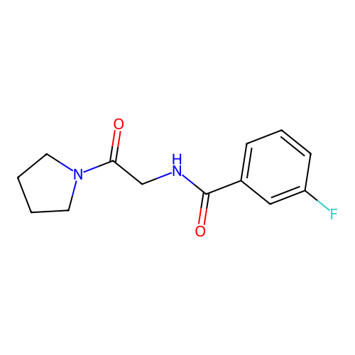 3-Fluoro-N-(2-oxo-2-(pyrrolidin-1-yl)ethyl)benzamide structure
