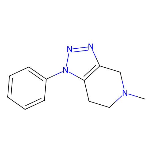 5-methyl-1-phenyl-6,7-dihydro-4H-triazolo[4,5-c]pyridine structure