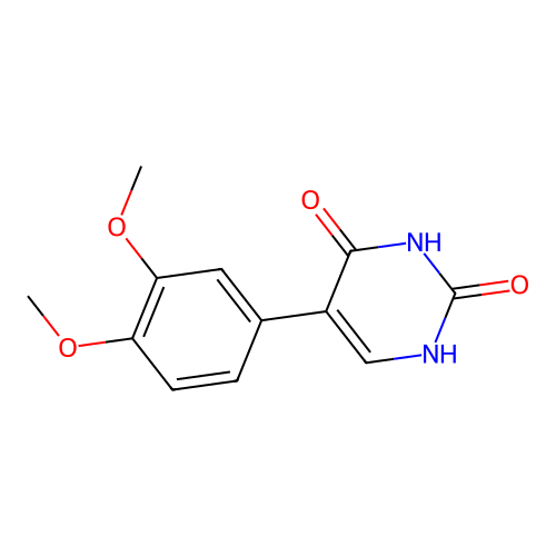 5-(3,4-dimethoxyphenyl)-1H-pyrimidine-2,4-dione structure