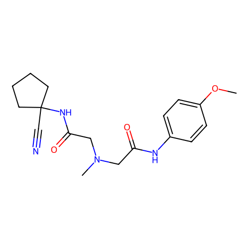 N-(1-CYANOCYCLOPENTYL)-2-({[(4-METHOXYPHENYL)CARBAMOYL]METHYL}(METHYL)AMINO)ACETAMIDE structure