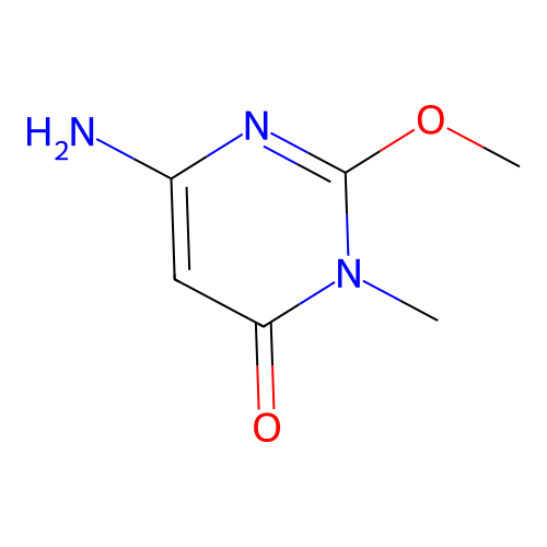 6-Amino-2-methoxy-3-methylpyrimidin-4(3H)-one structure