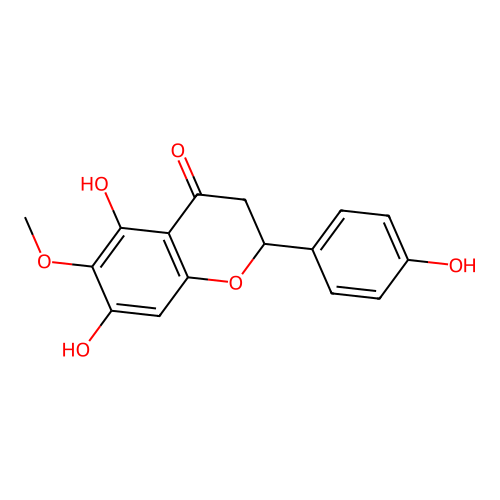 5,7,4'-Trihydroxy-6-methoxyflavanone structure