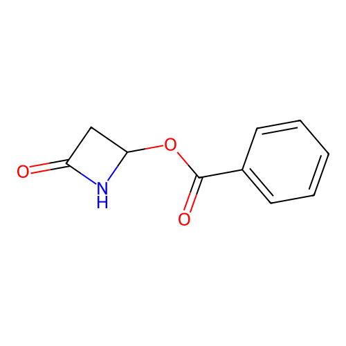 4-Benzoyloxy-2-azetidinone structure