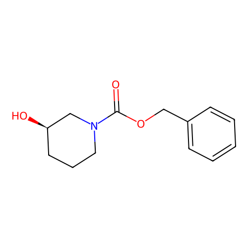 (R)-Benzyl 3-hydroxypiperidine-1-carboxylate structure