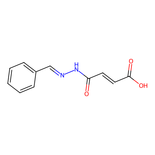4-(Benzylidenehydrazinylidene)-4-hydroxybut-2-enoic acid structure
