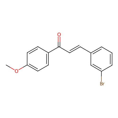 (2E)-3-(3-Bromophenyl)-1-(4-methoxyphenyl)prop-2-en-1-one structure
