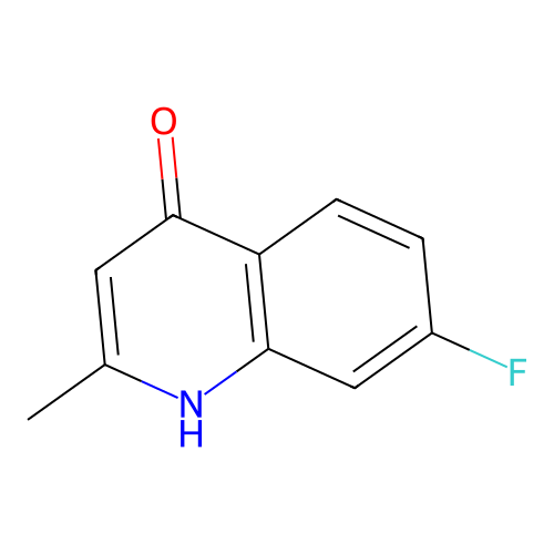 7-Fluoro-2-methylquinolin-4-ol structure