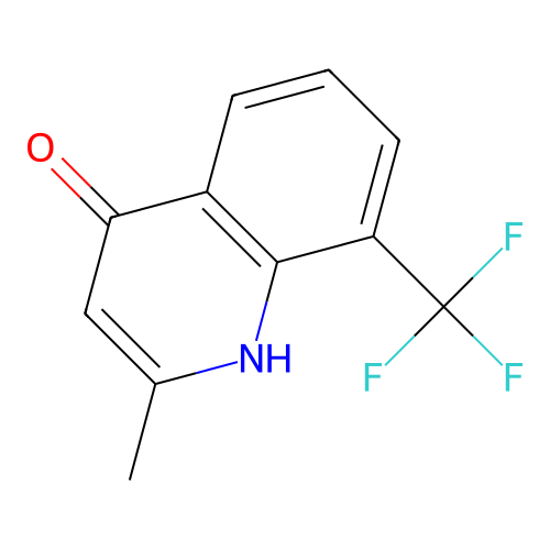 2-Methyl-8-(trifluoromethyl)quinolin-4-ol structure