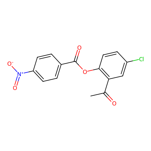 Ethanone, 1-[5-chloro-2-[(4-nitrobenzoyl)oxy]phenyl]- structure