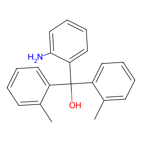 (2-Aminophenyl)[bis(2-methylphenyl)]methanol structure