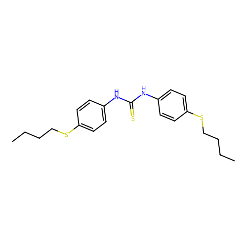 Bis((4-butylthiophenyl)amino)methane-1-thione structure