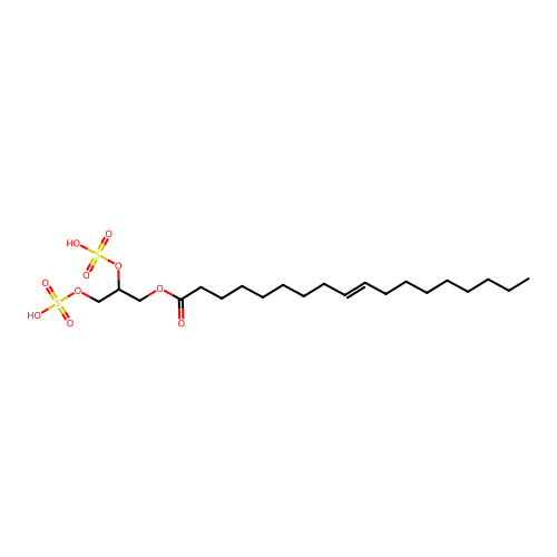 2,3-bis-(Sulfooxy)propyl oleate structure