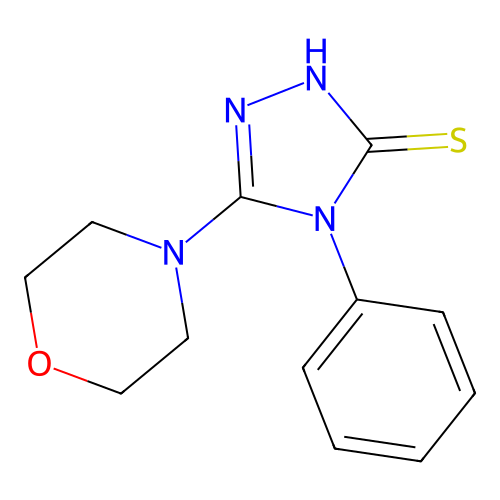 5-morpholin-4-yl-4-phenyl-4H-1,2,4-triazole-3-thiol structure