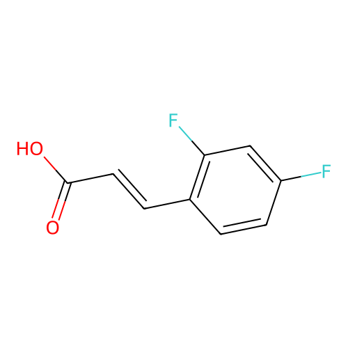 3-(2,4-Difluorophenyl)acrylic Acid structure