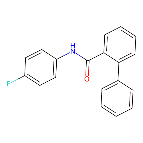 N-(4-fluorophenyl)-[1,1'-biphenyl]-2-carboxamide structure