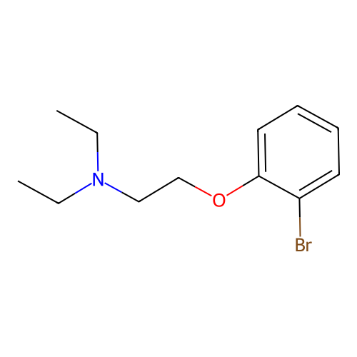 2-(2-bromophenoxy)-N,N-diethylethanamine structure