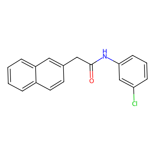 N-(3-chlorophenyl)-2-(2-naphthyl)acetamide structure
