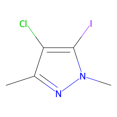 4-Chloro-5-iodo-1,3-dimethylpyrazole structure